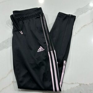 Adidas Pink and Black Sweatpants